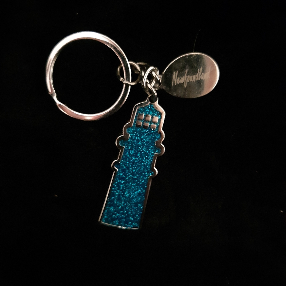 Blue Newfoundland keychain.